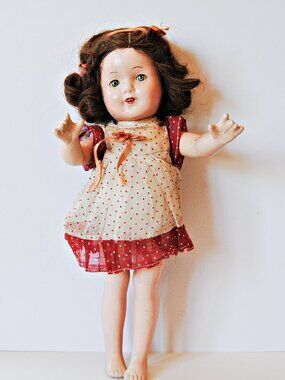 1930’s Ideal Shirley Temple Doll Composition 15"